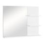 Vannas istabas spogulis ar plauktu Kleankin 60x10x48cm, balts