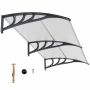 Door canopy 199x99x28cm., dark gray