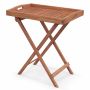 Folding outdoor table 68x44x74cm., brown