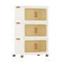 Bookcase 62.5x34.5x99.5cm., white/brown