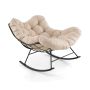 Armchair 110x95x94cm., beige/black