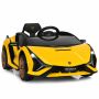 Children's electric car 108x64x41cm., yellow/black