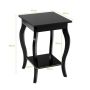 Side table 40x40x60cm., black