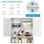 Bathroom wall cabinet with mirror 56.5x13.5x58.5cm., white
