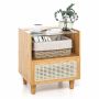 Set of 2 bedside tables 43x35x50cm., light brown