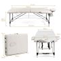 Massage table 213x90x80cm., white
