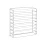 Elastīgs grima organizators/plaukts JMU02TP