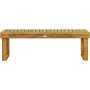 Garden bench 132x34x43.5cm., light brown