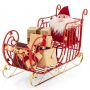 Decorative Christmas sleigh 99x36x61cm., red color