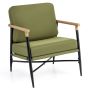 Accent chair, 2 cushions, Green, 73 × 67 × 66 cm