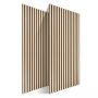 Акустические стеновые панели Relaxdays, 2 шт, Дуб, 120 × 60 см