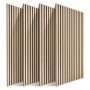 Акустические стеновые панели Relaxdays, 4 шт, Дуб, 120 × 60 см