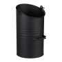 Ogļu spainis Relaxdays, 12 l, Melna, Ø 23 × 40 cm