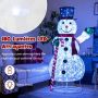 Lighted Christmas snowman, 180 LED lights, 75 × 65 × 150 cm