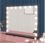Lighted makeup mirror, 3 lighting colors, 80 × 62.5 × 14 cm