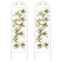 Plant support, 2 pcs, White/green, 71 × 20 inches