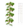 Augu balstu komplekts Relaxdays 10045127.0, 2 gab., pa 5 gredzeniem, Brūna, 30 × 150 cm