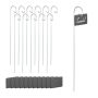 Augu etiķetes ar tapām Relaxdays 10046746.0, 12 gab, 10 × 42,5 × 6 cm