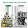 Plant stand, corner, 3-tier, 76 × 76 × 86 cm