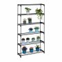Augu plaukts Relaxdays 10050262.0, 6 plaukti, Melns, 91 × 174 × 28,5 cm