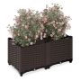 Augu pods Relaxdays, 60 l, Brūna/melna, 80 × 38 × 40 cm