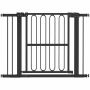 Ворота для домашних животных, регулируемые, 76–104 см, Чёрные, 76–104 × 76 см