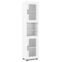 Tall bathroom cabinet, 2 open shelves, 40 × 170 × 30 cm