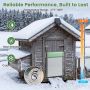 Automatic chicken coop door, 4 operating modes, 36.5 × 30 × 10 cm