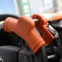 Car Steering Wheel Lock, 5 Locking Levels, Orange, 38.1 × 20.32 × 12.7 cm