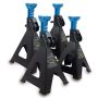 Automobiļu pacelšanas statņi Bituxx, 12 t, 4 gab, 33 × 30 × 51–78 cm