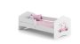Children's bed Fala with mattress and barrier protection 164 cm x 85 cm x 63 cm, kitten