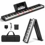 Digital piano 126x30x22.5cm., black/white