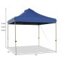 Gazebo 300x300x335cm., blue color