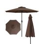 Outdoor umbrella 260x225cm., dark brown/black