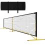Badmintona tīkls Sportnow 670x60x92cm., melns/dzeltens
