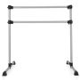 Ballet Stand, Adjustable, Silver, 49 × 27.5 × 46 in