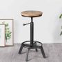 Bar stool, height adjustable, 48.26 × 48.26 × 62.23–83.82 cm