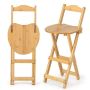 Bar stools, 2 pcs, 36 × 84 × 34 cm