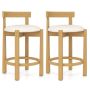 Bar stools, 2 pcs, 48.3 × 78.7 × 45.7 cm