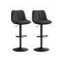 Bāra krēsli VASAGLE, 2 gab., regulējams augstums, Pelēka