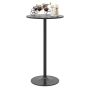 Bar table, height adjustable, Black, Ø 60 × 101 cm
