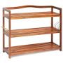Shoe rack, 3-layer, 4 hangers, 73.66 × 26.67 × 62.23 cm