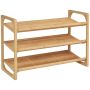 Kurpju plaukts Homcom 76x33x51cm, brūns/melns