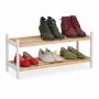 Apavu plaukts Relaxdays, 2 plaukti, 70 × 33 × 26 cm