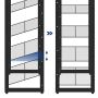 Shoe rack with 12 shelves LMR12B