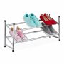 Apavu plaukts Relaxdays 10037448, 2 plauktu līmeņi, 36 × 63–115 × 23 cm