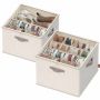 SONGMICS Shoe Organizer, up to 16 pairs, Sand