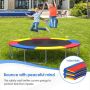 Trampoline safety mat, replacement, blue and multi-colored