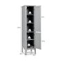 Bathroom cabinet 37x37x160cm., gray