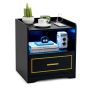 Bedside table 45x40x50cm, black